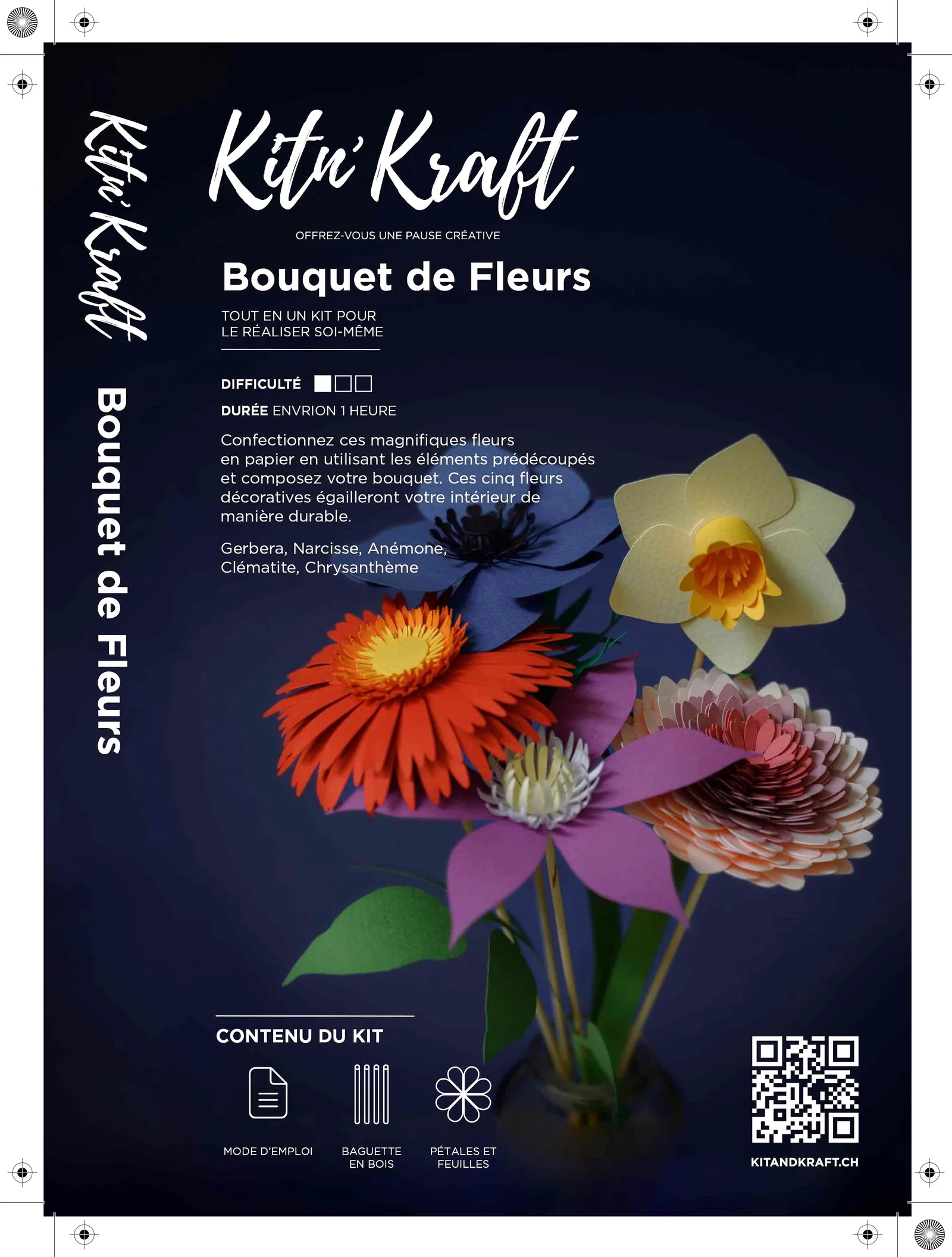Kit Bouquet de Fleurs en papier No1
