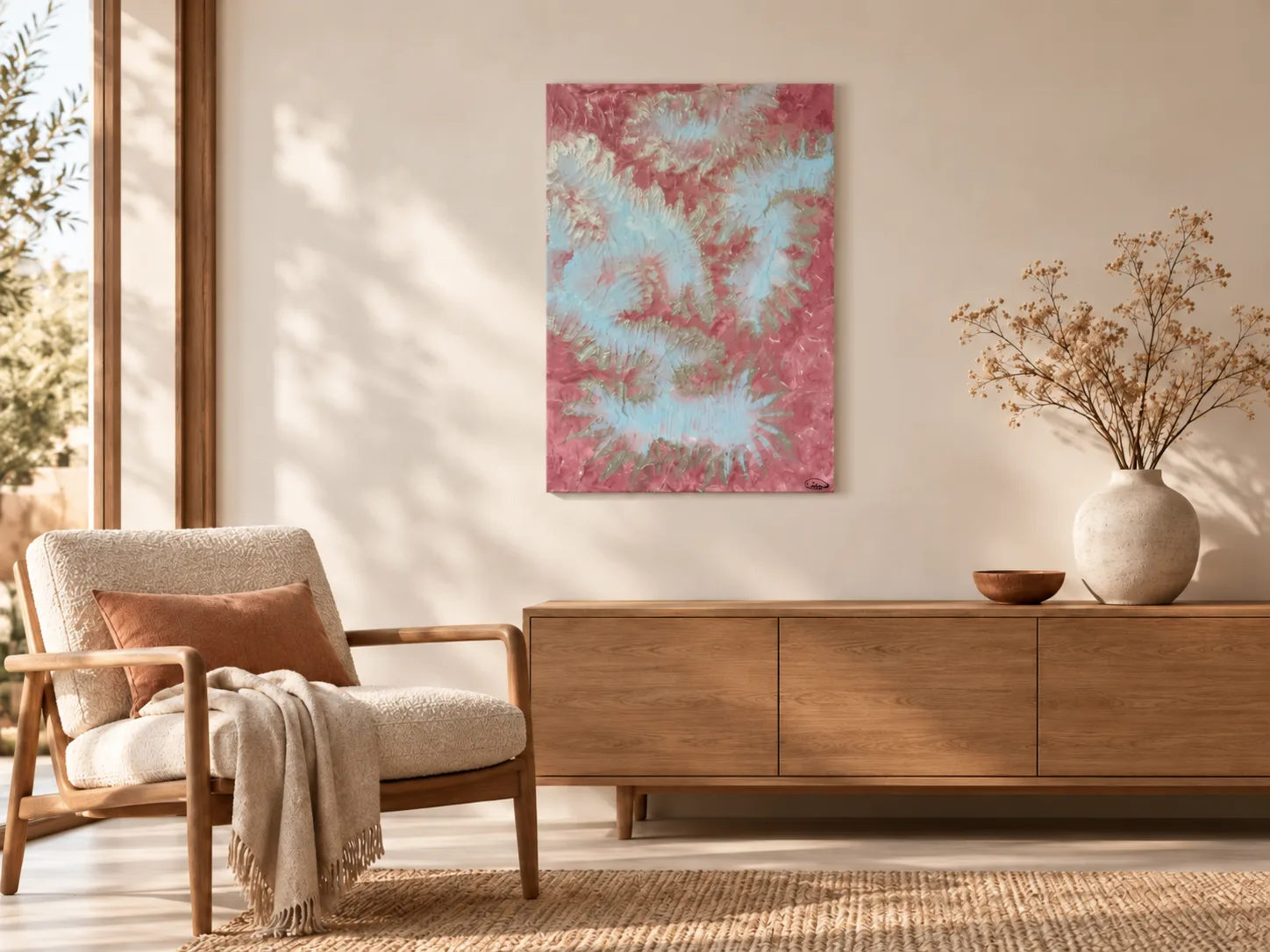 Tableau - RHODOCHROSITE - Acrylique abstraite