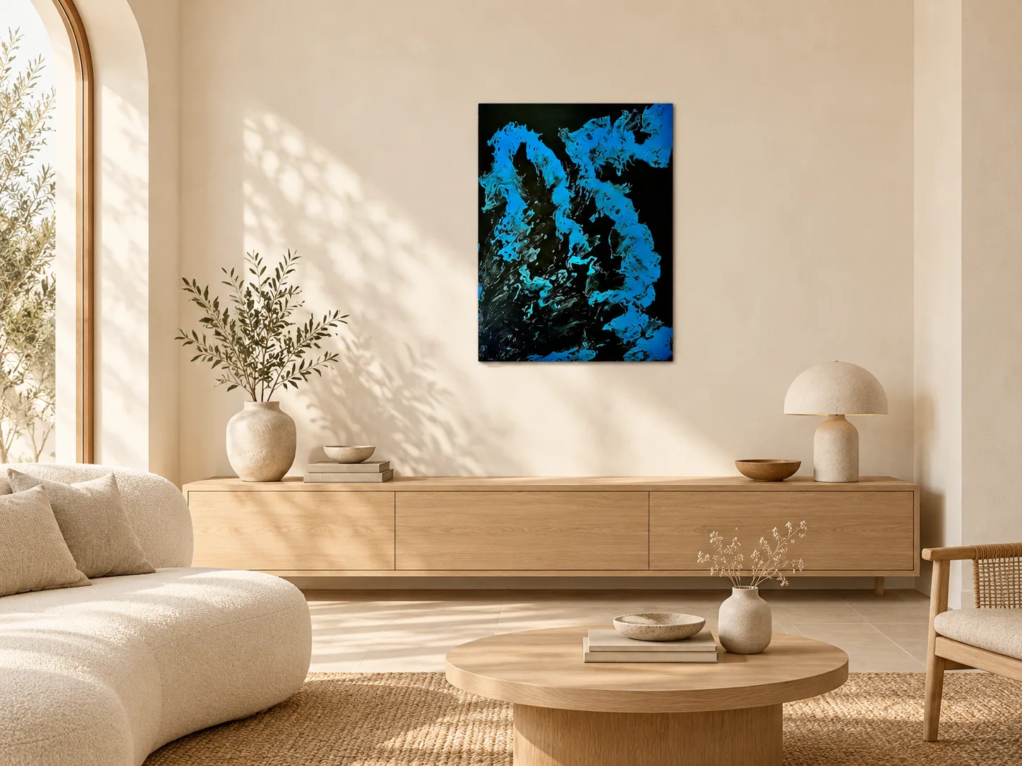Tableau - SAPHIR BRUT - Acrylique abstraite