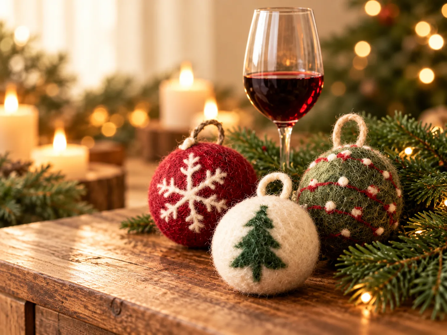 Atelier Creation Boules de Noël en Laine
